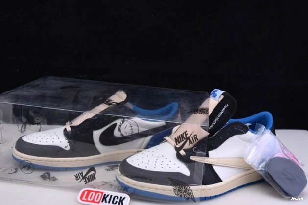 Bmlin x Fragment Scott Travis x Low Retro Air Jordan 1 DM7866-140 Design 0805